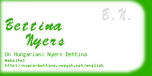 bettina nyers business card